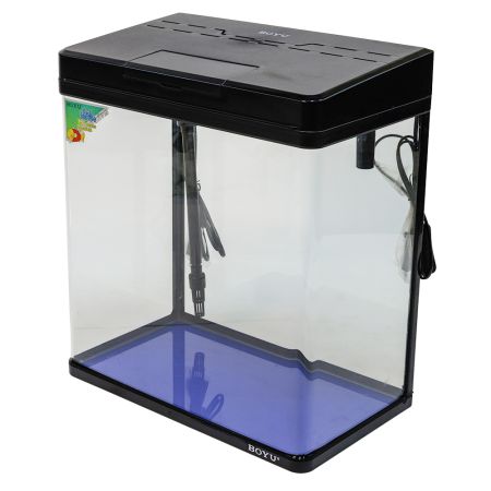 Аквариум Boyu MS-420 31 л с LED светильником и фильтром, черный Аквариум Boyu MS-420 31 л с LED светильником и фильтром, черный