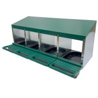 Гнездо для кур несушек HobbyFarm 4 секции с яйцесборником