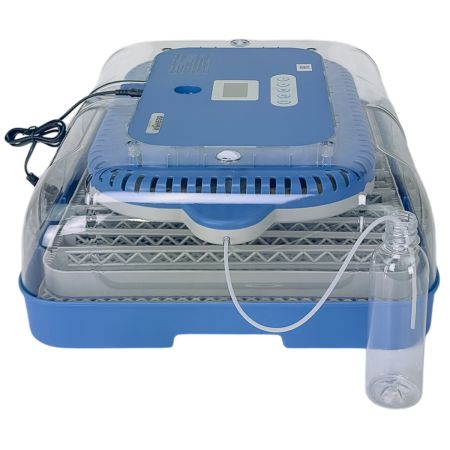 Инкубатор HHD 70H автоматический на 70 яиц, с контролем влажности и овоскопом на 220В/12В от сети и аккумулятора