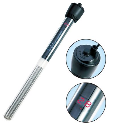 Нагреватель для аквариума Boyu DR-975 с терморегулятором, LED индикатором и дисплеем, 75 Вт на 60-90 л