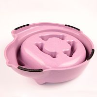 Миска для медленного кормления, 26.9x23.2x7.2 см, 700 мл, фиолетовый Миска для медленного кормления, 26.9x23.2x7.2 см, 700 мл, фиолетовый