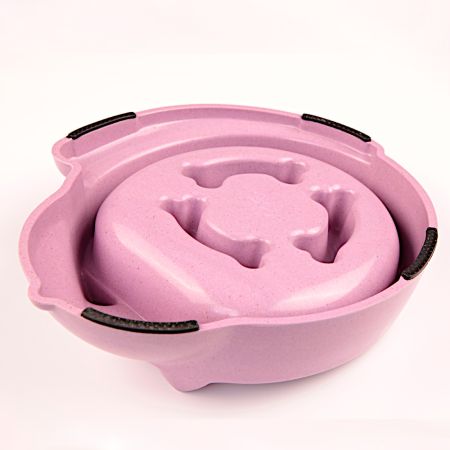 Миска для медленного кормления, 26.9x23.2x7.2 см, 700 мл, фиолетовый