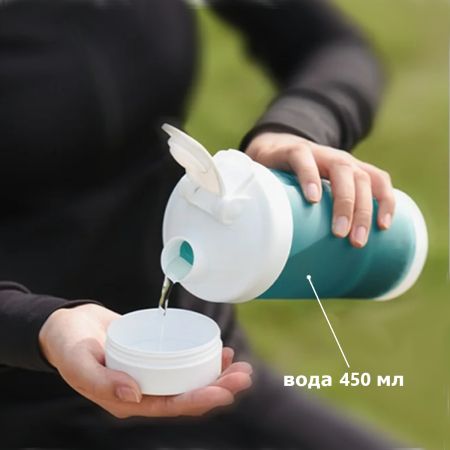 Поилка-кормушка дорожная Pawgether PT1 для собак и кошек, 4 в 1, серая