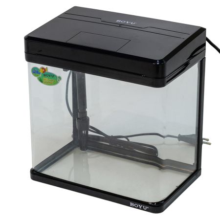 Аквариум Boyu MS-220 7,5 л с LED светильником и фильтром, черный