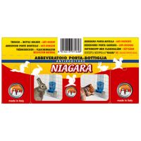 Поилка под бутылку "Ниагара" для кроликов и птиц, пластик/металл 