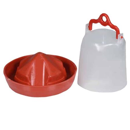 Кормушка бункерная 0,5 кгдля цыплят, перепелов и другой мелкой птицы, пластик