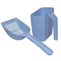 Совок для кошачьего туалета, набор 2 шт. голубой