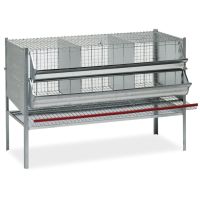 Клетка для кур на 9 голов 120 см трехсекционная