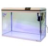 Аквариум Boyu Suspension XF-80, 128 л, панорамный, сенсорный LED светильник и фильтр, белый