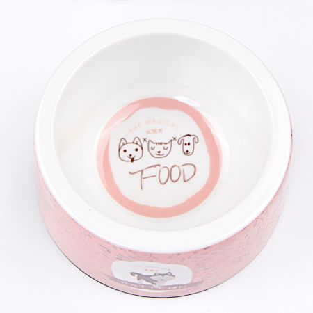 Миска меламиновая для кошек и собак, диаметр 15 см, 350 мл, хаски