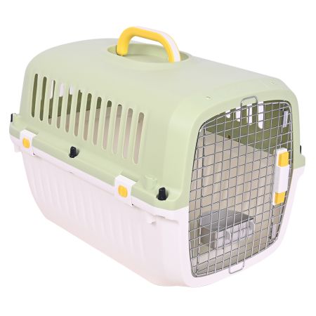 Переноска Transport 51.5x34.5x34 см для кошек и собак Pet Choice, стандарт IATA, зеленая