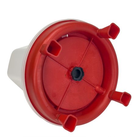 Поилка вакуумная 15 л с винтовой пробкой и ручкой на ножках для кур, домашней птицы