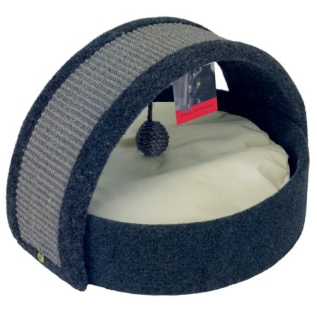 Когтеточка-лежак 40х42х30 см, графит