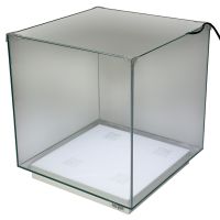 Аквариум Newa Ego LID, EL 50W, 45 л панорамный, LED освещение, белая стеклянная крышка