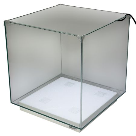 Аквариум Newa Ego LID, EL 50W, 45 л панорамный, LED освещение, белая стеклянная крышка