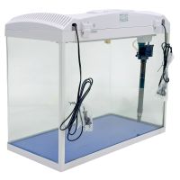 Аквариум Boyu EC-600 панорамный, 66 л, с фильтром и LED-лампой, белый