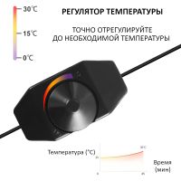 Коврик HobbyFarm 7 Вт 15x28 см для обогрева цыплят, рептилий и рассады с терморегулятором