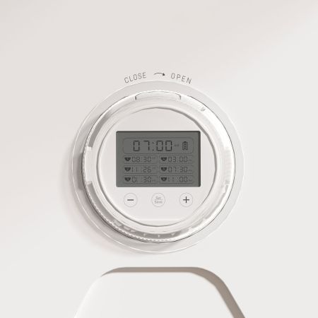 Автокормушка Petzengo PF19-L секций, ж/к дисплей, с охлаждением, для сухого и влажного корма, белая