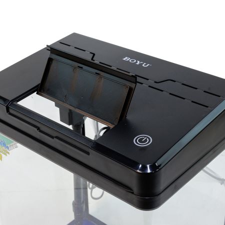 Аквариум Boyu MS-320M 20 л с сенсорным LED светильником и фильтром, черный