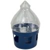 Поилка вакуумная 5 л с окошками для голубей, синяя