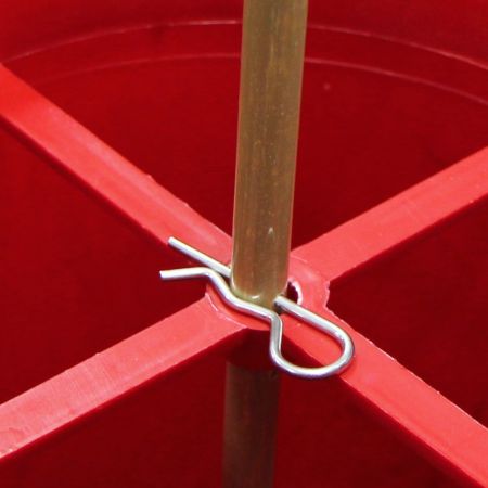 Кормушка бункерная 18 кг пластик с разделительной решеткой без крышки для цыплят