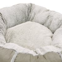 Лежак подушка Pet Choice для собак и кошек, круглый 76х76х15 см, меховой, серый Лежак подушка Pet Choice для собак и кошек, круглый 76х76х15 см, меховой, серый