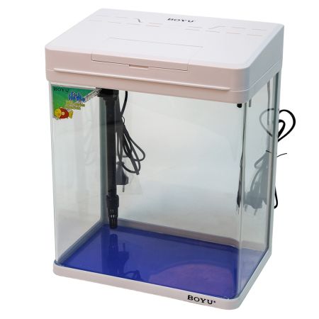 Аквариум Boyu MS-320 20 л с LED светильником и фильтром, белый