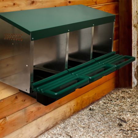 Гнездо для кур несушек 3 секции с яйцесборником