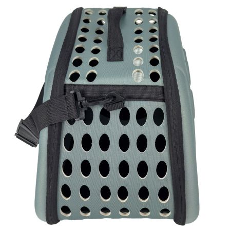 Сумка-переноска с жесткими стенками 46х29х34 см, светло-серый