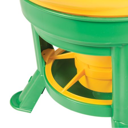 Кормушка бункерная Kubic Premium 28 кг пластик с разделительной решеткой на ножках