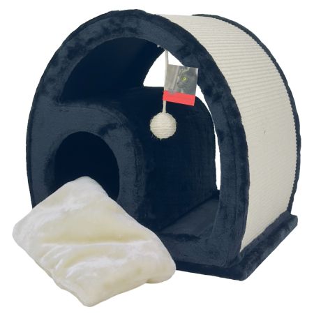 Когтеточка-домик 50х40х50 см, черный Когтеточка-домик 50х40х50 см, черный