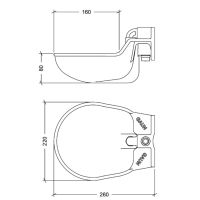 Поилка автоматическая с регулируемым клапаном для лошадей и КРС, пластик