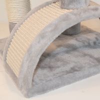 Когтеточка-комплекс 36х36х88 см, светло-серый