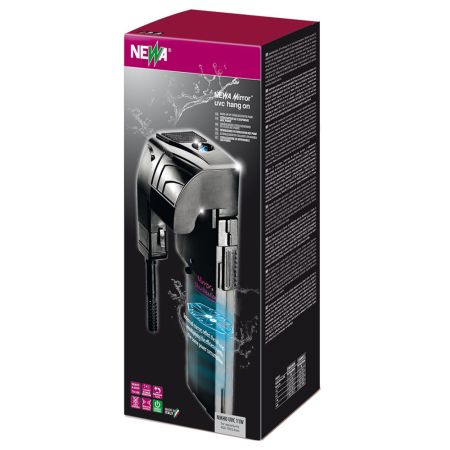 Фильтр подвесной УФ стерилизатор для аквариума Newa Mirror Hang On UVC filter 11W с помпой 200-500 л