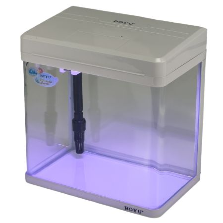 Аквариум Boyu MS-220 7,5 л с LED светильником и фильтром, белый