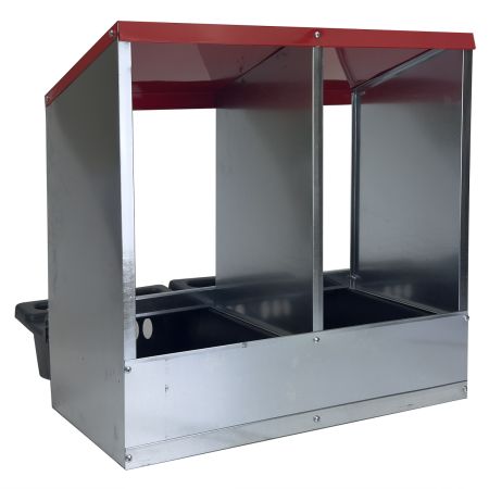 Гнездо для кур несушек 2 секция с яйцесборником