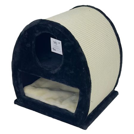 Когтеточка-домик 45х40х50 см, черный