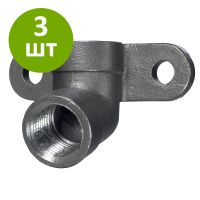 Крепление для ниппельной поилки 15°, нерж. 1/2 - 1/2", 3 шт. Крепление для ниппельной поилки 15°, нерж. 1/2 - 1/2", 3 шт.