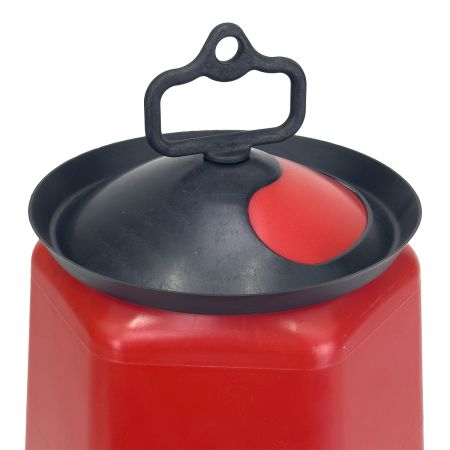 Кормушка бункерная 15 кг пластик с разделительной решеткой на ножках