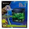 Аквариум Boyu Mini MT-508, 80 л, с фильтром, 2 LED лампы, серый