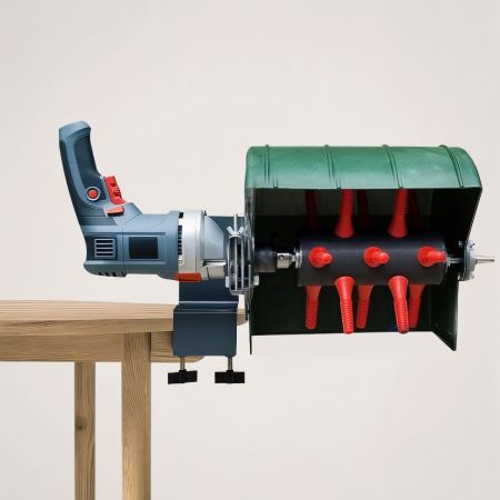 Перосъёмная насадка ощипыватель для кур и бройлеров HobbyFarm EU PROFI B настольная