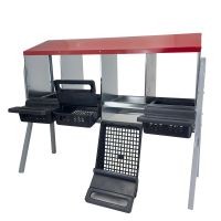 Гнездо для кур несушек 4 секции, на ножках, с яйцесборником