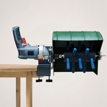 Перосъёмная насадка ощипыватель для уток и гусей HobbyFarm EU PROFI C настольная