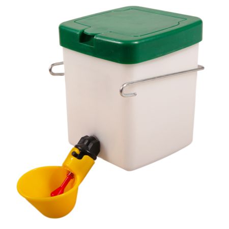 Поилка чашечная с бачком 0,5 л для птиц