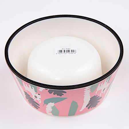 Миска меламиновая для кошек и собак, диаметр 15 см, 350 мл, бультерьер