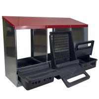 Гнездо для кур несушек 3 секции с яйцесборником