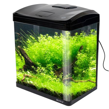 Аквариум Boyu EC-400 панорамный, 33 л, с фильтром и LED-лампой, черный Аквариум Boyu EC-400 панорамный, 33 л, с фильтром и LED-лампой, черный