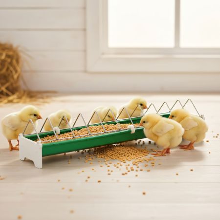 Кормушка лотковая 40 см пластик для цыплят