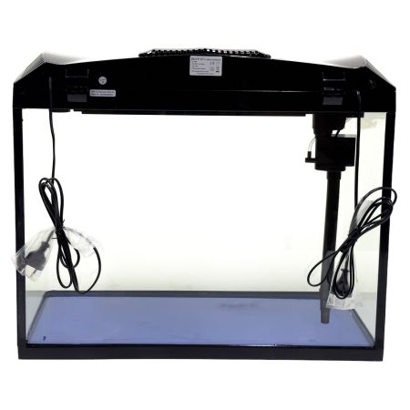 Аквариум Boyu EC-600 панорамный, 66 л, с фильтром и LED-лампой, черный