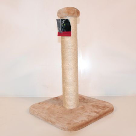 Когтеточка-столбик 30х30х42 см, бежевый